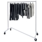 2 Pack Garment Rack Rolling Clothes Rack Collapsible Clothing Racks On Wheels