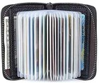 Genuine Leather Credit Card Holder Wallet Rfid Blocking Secure Card Case Id Case