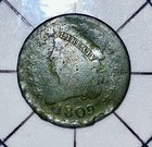 1809 Half Cent Classic Head Rare    135 Degree Rotated Reverse Error Variety      