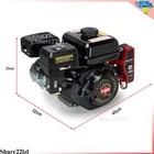 7 5hp Electric Start Horizontal Engine 4-stroke Go Kart Gas Engine Motor 212cc