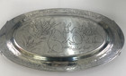 Arthur Court 24   x12 5  Rabbit Bunny Platter Easter Rabbit Handles 1980 Vtg Heavy