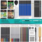 80 Pc Art Sketching Pencil Set Pro Supplies Watercolor Paper Sketchbook
