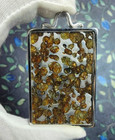 Sericho Pallasite Olive Kenya Meteorite Iron Pendant 1pc 60x40mm Necklace