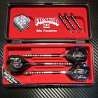Dart World Piranha Ii 90  Tungsten Steel Tip Darts Set W  Case
