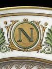Antique Sevres Napolean Iii Imperial Porcelain Plate Gilt 10    19th Century