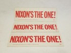 Vintage Nos Nixon s The One  Bumper Sticker Political Campaign Original Look 