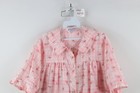 Vintage 90s Country Primitive Prairie Womens 42 Flower Snap Button Muu Muu Dress