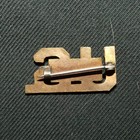 Vintage 1920s Michigan Army National Guard Officer s Collar Badge  pinback 