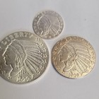 1929 Indian Head  999  Silver Coins Lot Of 3  1 10- 1 4 - 1 2 Ounce  Lot