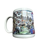 Vintage New England Patriots Nfl  Cartoon Coffee Cup By Custom Edge
