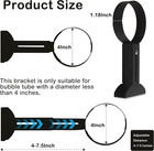 Wall Bracket For Sensory Bubble Fish Tube   10   19cm Adjustable Dual-ring Holder