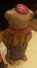 Vintage J Chein Usa Walking Pig Tin Checkered Pants Lithographed Wind-up Toy