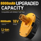 2 1pack 18v For Dewalt 8 0ah 18 Volt Xrp Dc9096 Dc9098 Li-ion Battery Dc9099 New