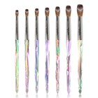 100  Pure Kolinsky Acrylic Nail Brush For Manicure Powder Diamond Handle 8-16