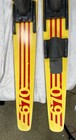 Vintage Pair Of 66  Omega 1 Lake Region International Wood Water Skis   Shot-ski