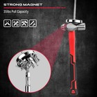 Telescoping Magnetic Sweeper Pickup Tool  Strong Magnet Pick Silver   Black