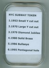 1953-1995 Six Nyc Subway Token Set Circulated Condition In Nice Holder