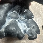 Vtg Hand Carved Stone Inuit Alaska Mama Bear With 2 Cubs 