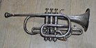 Vintage Silver Trumpet Cornet 1906 Boosey   Co Solbron Stamped 77086 London Uk