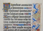 15th Century Illuminated Manuscript Leaf From A Book Of Hours