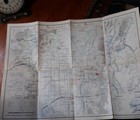 Kyoto Sightseeing Map 1946 66th Engineering Co  Occupation Ww2 Japan