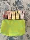 Clinique 6pc Skincare   Makeup Gift Set W  Cosmetic Bag Moisturizer Lipstick