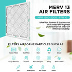 20x25x1 Merv 13 Pleated Air Filters By Mann hummel  Case Of 12 