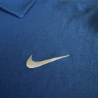 Nike Tiger Woods Golf Polo Shirt Men   s Size Small Blue Drifit Snap Buttons