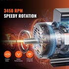 New 7 5hp Air Compressor Motor  230v 31 6 Amps Electric Motor  3450rpm 184t Fr