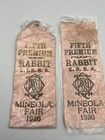 2x Original Vintage Ww2 5th Place Rabbit Fair Ribbons 1930 1936