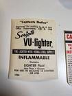 Vintage Scripto Vu-lighter Advertising Lighter Tin Boston North Berwick Maine
