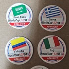 World Cup Usa 94 National Team Soccer Stickers Set Saudi Arabia Greece Italy