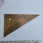 Vintage Antique Brass Drafting Triangle 30   60   Machinist Tool Initials  Level
