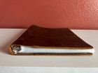 Leather Binder Folio 3-ring 9 5  X 12 5  - Handmade