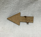 Vintage Tin Tobacco Tag Spear Head P j  Sorg Co     arrow Shape