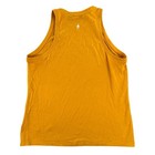 Smartwool Tank Top Womens Large Yellow Graphic Mountain Camping Scene Merino
