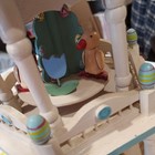 Lillian Vernon Easter Unused 3 Tier Wood Collectible Carousel  3 Tier Go Round