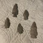 Native American Indian Arrowheads Lot Of 5  Free Shipping
