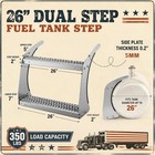 26  For Peterbilt 389 All Models Fuel Tank Step Non-slip Tank Stair Aluminum