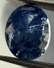 3 34 Ct Certified Natural Blue Sapphire   Heated