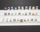 Vintage Lot Of 30 Thimbles Animals Floral Misc Porcelain Glass 1980 s 1990 s