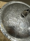 Vintage Mcm Rodney Kent Hand Hammered Tulip Aluminum  Casserole Dish Lid Handles