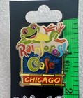 Rainforest Cafe Chicago Restaurant Souvenir Travel Pin On Original Card