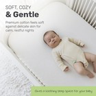 Cotton Fitted Crib Sheets White Pink Standard Size 2 Pack