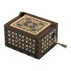 Howl   s Moving Castle Wooden Music Box Studio Ghibli Hand Crank Gift