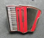 Accordion Hand Organ Piano Music Lapel Pin Badge 1 Inch
