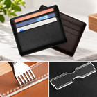13pcs Acrylic Short Wallet Templates Leather Card Holder Sewing Pattern Diy Set