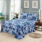 300 Thread Count Sheets Set - 100  Cotton 3 Pcs Sheets Bed Set  1 Fitted Shee   
