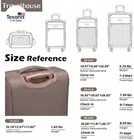 4 Piece Softside Luggage Set Expandable Spinner Suitcases With Underseat Bag