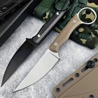 Mkc Wargoat Straight Knife 8cr13mov Blade Nylon Handle Edc Hunting